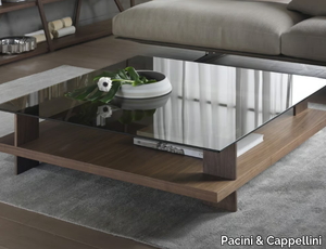 CORALLO - Low coffee table with storage space _ Pacini & Cappellini