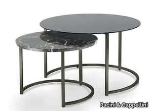 CIN CIN - Low round marble coffee table _ Pacini & Cappellini