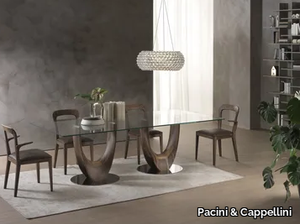 AXIS - Rectangular wood and glass table _ Pacini & Cappellini