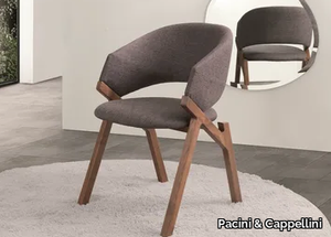 BYRON - Upholstered chair with armrests _ Pacini & Cappellini