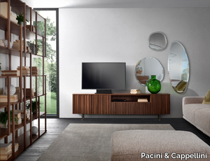 LINE TV - Solid wood TV cabinet _ Pacini & Cappellini