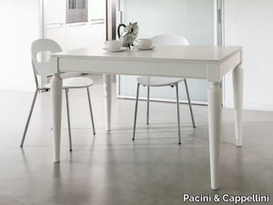 PLURIMO - Extending wood veneer table _ Pacini & Cappellini