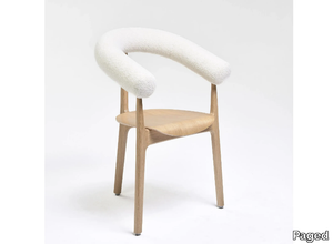 CONTESSA W. - Oak chair with armrests _ Paged