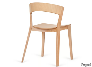 ARCHER - Stackable wooden chair open back _ Paged