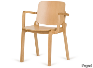 B-HIP-3701 - Wooden chair with armrests _ Paged