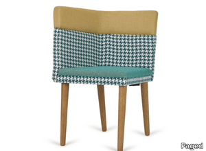 B-MODU P - Upholstered fabric easy chair _ Paged