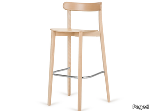 H-4420 ICHO - High wooden stool with footrest _ Paged