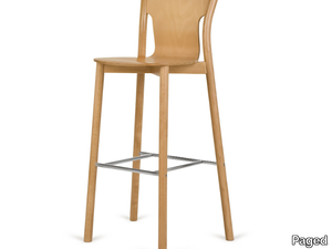 H-TOLO-2160 - High beech stool with back _ Paged