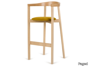 H-UXI-2920 - High beech stool with integrated cushion _ Paged