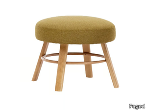 K2 C-2220 - Low upholstered wooden stool _ Paged