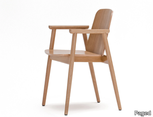 B-PROP-4390 - Beech chair with armrests _ Paged