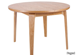 S-ARGO - Extending round wooden table _ Paged