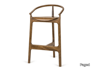 EVO H-2940 - High beech stool with back _ Paged