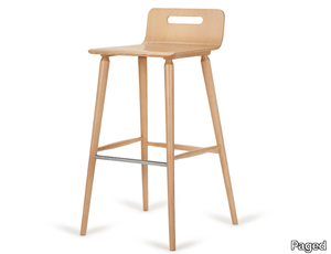 H-XSTOOL-2090 - High beech stool with footrest _ Paged