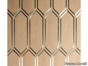 LOSANGA - Oak and stainless steel wall/floor tiles _ Palazzo Morelli