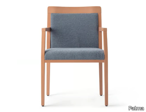 OPERA BOHEME 49EP.i8 - Upholstered beech chair with armrests _ Palma