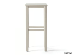 ANDREA 425C.m2 - High beech stool with footrest _ Palma