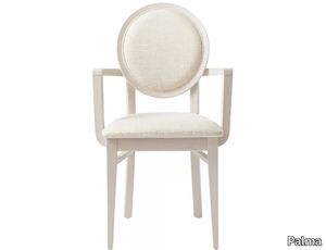 DAFNE 49HP.i2 - Medallion upholstered fabric chair with armrests _ Palma