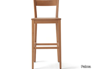 SILLA 472AI.m2 - High beech stool with integrated cushion _ Palma