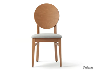 WOODY 49W.i2 - Medallion beech chair with integrated cushion _ Palma