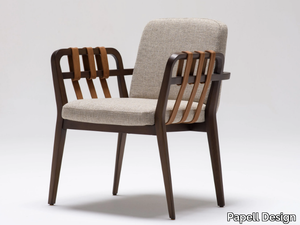 EATON - Fabric armchair with armrests _ Papell Design