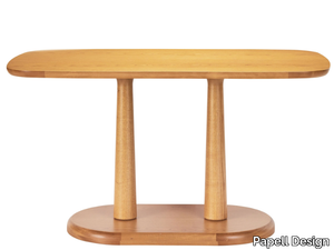 SQUAREZ - Rectangular wooden table _ Papell Design