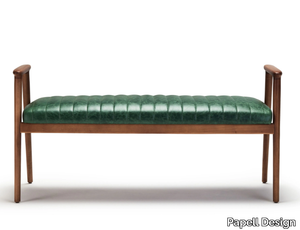 SQUAREZ - Leather bench _ Papell Design