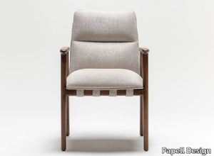 URIAH - Fabric chair with armrests _ Papell Design