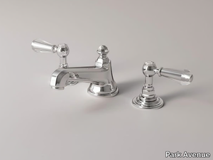 BEATRICE - 3 hole countertop washbasin tap with automatic pop-up waste _ Park Avenue