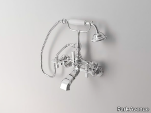 CROWE - 2 hole wall-mounted bathtub tap with hand shower _ Park Avenue