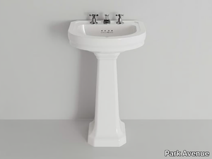 GEDEONE & PEDESTAL 56 - Single pedestal ceramic washbasin _ Park Avenue