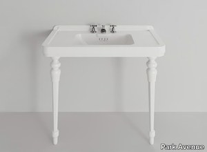 ROCKEFELLER & LEGS 105 - Console rectangular ceramic washbasin _ Park Avenue