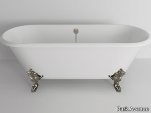 TWIN - Freestanding oval cast iron bathtub _ Park Avenue