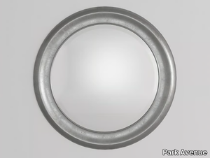 CIRCLE - Round framed wall-mounted wooden mirror _ Park Avenue