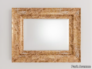 CONCA ORO - Rectangular framed wooden mirror _ Park Avenue