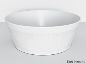 ALL ROUND - Countertop round ceramic washbasin _ Park Avenue