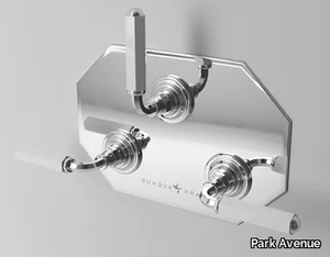 DARK WHITE - 3 hole Recessed shower tap with diverter _ Park Avenue