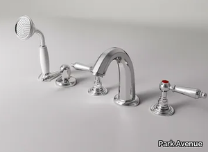 CARUSO - Deck mounted 5 hole bathtub tap with individual rosettes _ Park Avenue