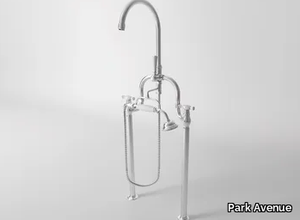 Bathtub tap with hand shower - 2 hole floor standing bathtub mixer with hand shower _ Park Avenue