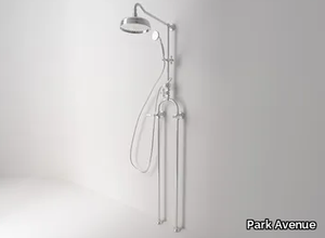 BEATRICE - Floor standing shower panel with diverter with overhead shower _ Park Avenue