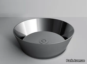 METAL ROUND - Countertop round metal washbasin _ Park Avenue