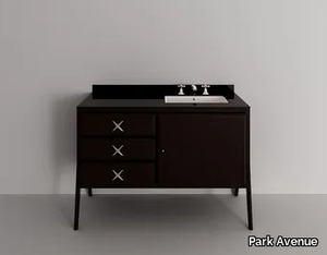 SOPHIA 2S - Single vanity unit with doors with integrated washbasin _ Park Avenue