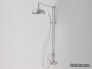 CROWE - Wall-mounted metal shower panel with hand shower _ Park Avenue