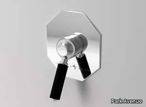 DARK BLACK - Recessed single handle shower mixer with plate _ Park Avenue