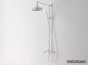 CARUSO - Wall-mounted shower panel with hand shower with overhead shower _ Park Avenue