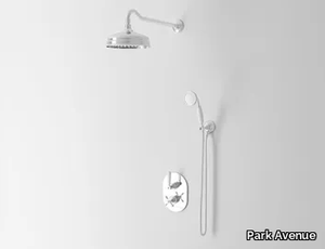 JAMES - Single handle thermostatic shower set with overhead shower _ Park Avenue