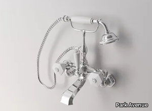 BIANCA - 2 hole wall-mounted bathtub tap with hand shower _ Park Avenue