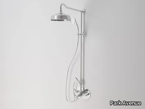 CARUSO - Wall-mounted thermostatic shower panel with overhead shower _ Park Avenue