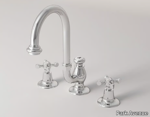 HOPKINS - 3 hole High washbasin tap with automatic pop-up waste _ Park Avenue