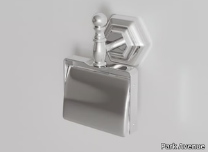 WALDORF - Metal toilet roll holder with cover _ Park Avenue